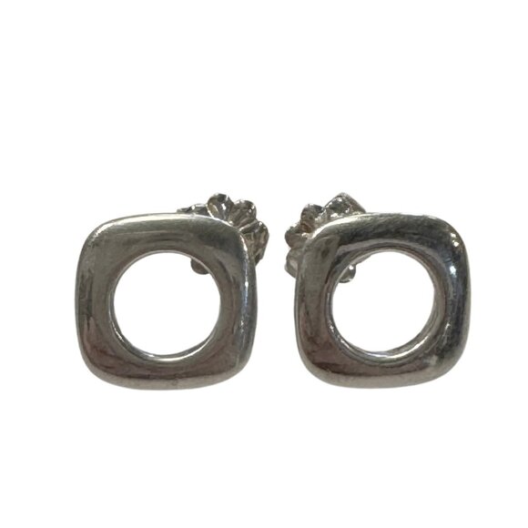 Tiffany & Co. Elsa Peretti Cushion Stud Earrings - Picture 1 of 2